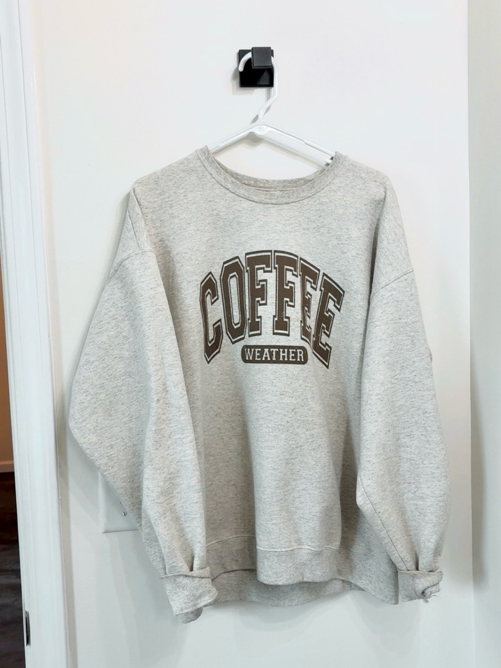 Jerzees Neutral comfy Gray Crewneck Sweatshirt “coffee” XL